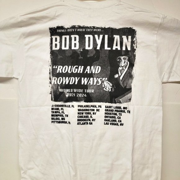 Bob Dylan Rough And Rowdy Ways 2021-2024 Tour Shirt - Picture 2 of 2